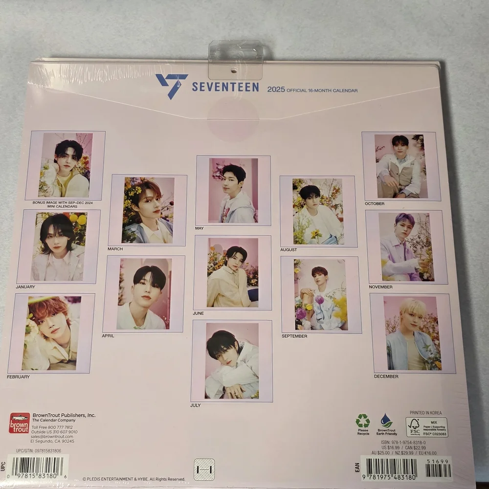 Seventeen 2025 Official Calendar